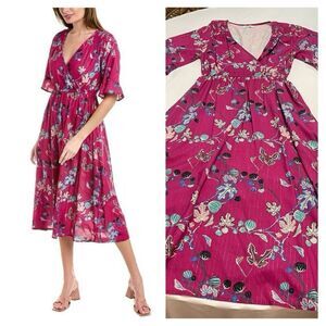 Anna Kay Ovida Midi Pink Dress Size Small